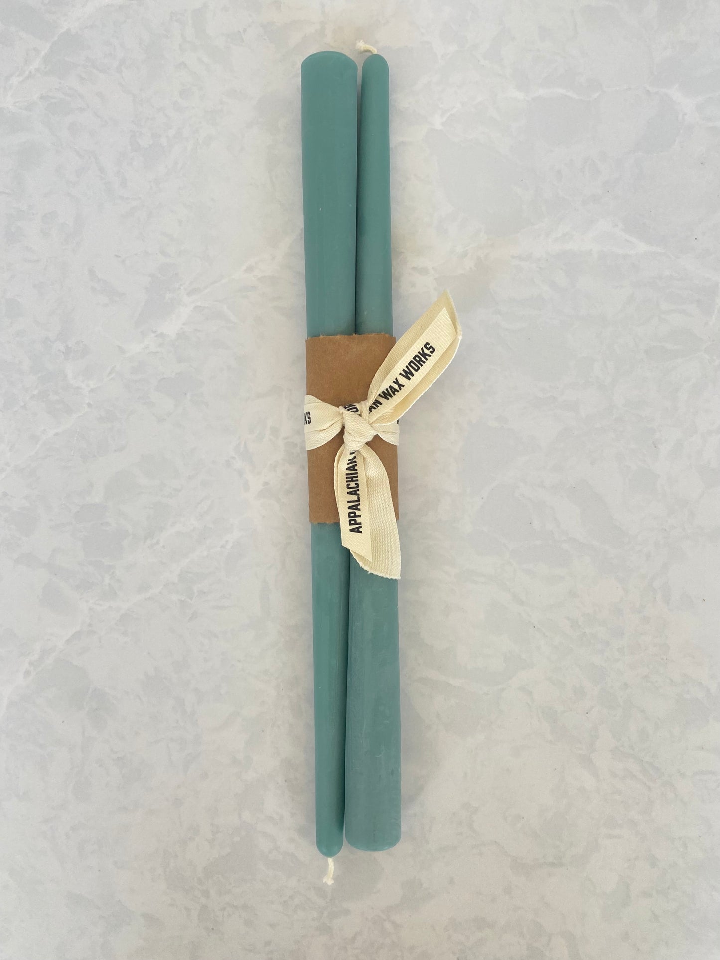 Beeswax taper Candle 12 inch in Teal Blue Color for Sale