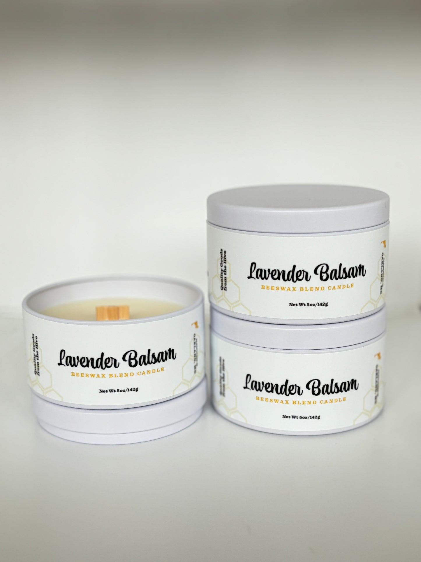 Lavender + Balsam Beeswax Blend Candle