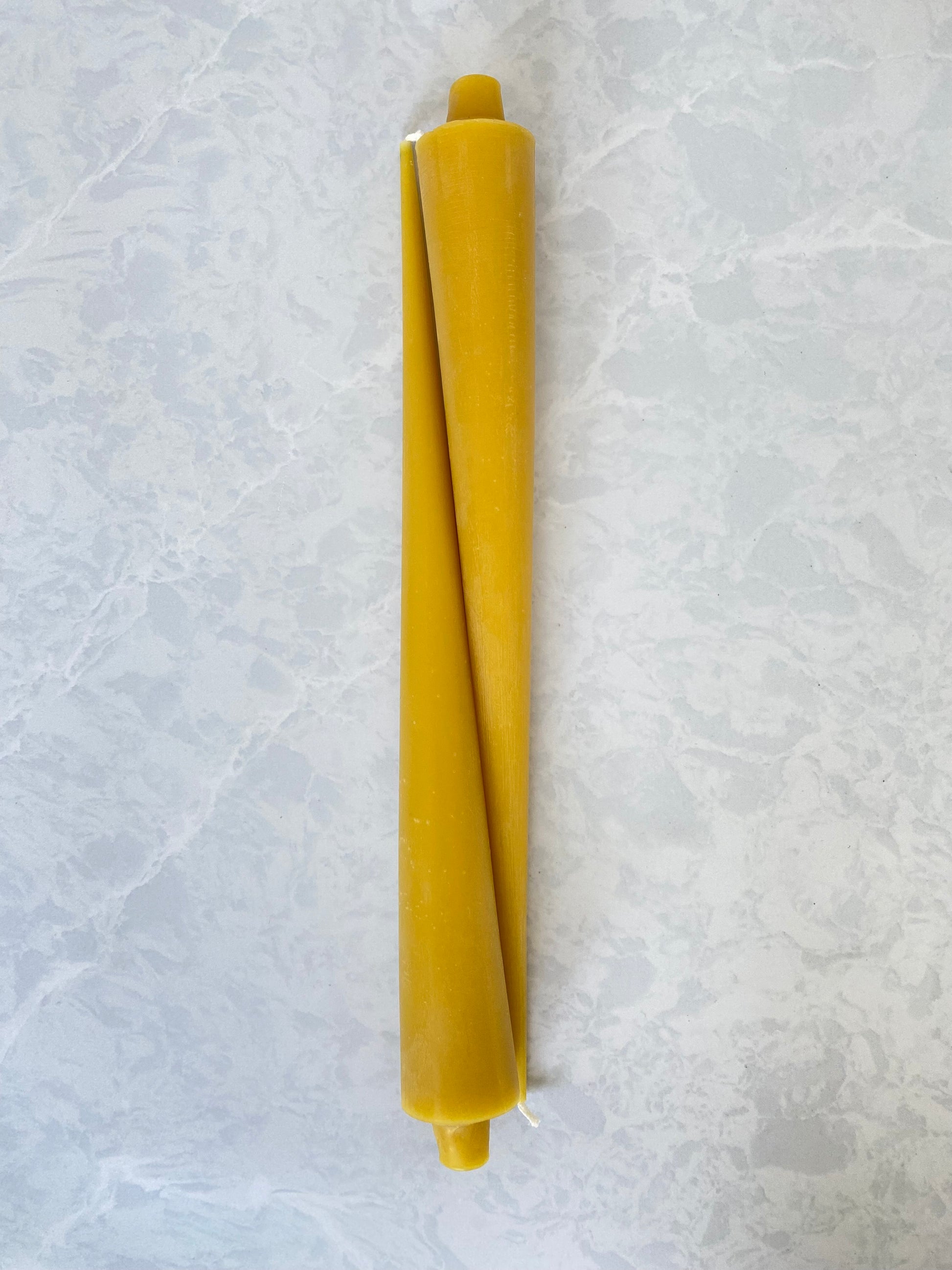Beeswax Cone Shaped Taper Candles in Natural color for Sale