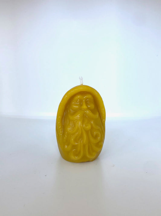 Old Man Winter Beeswax Candle