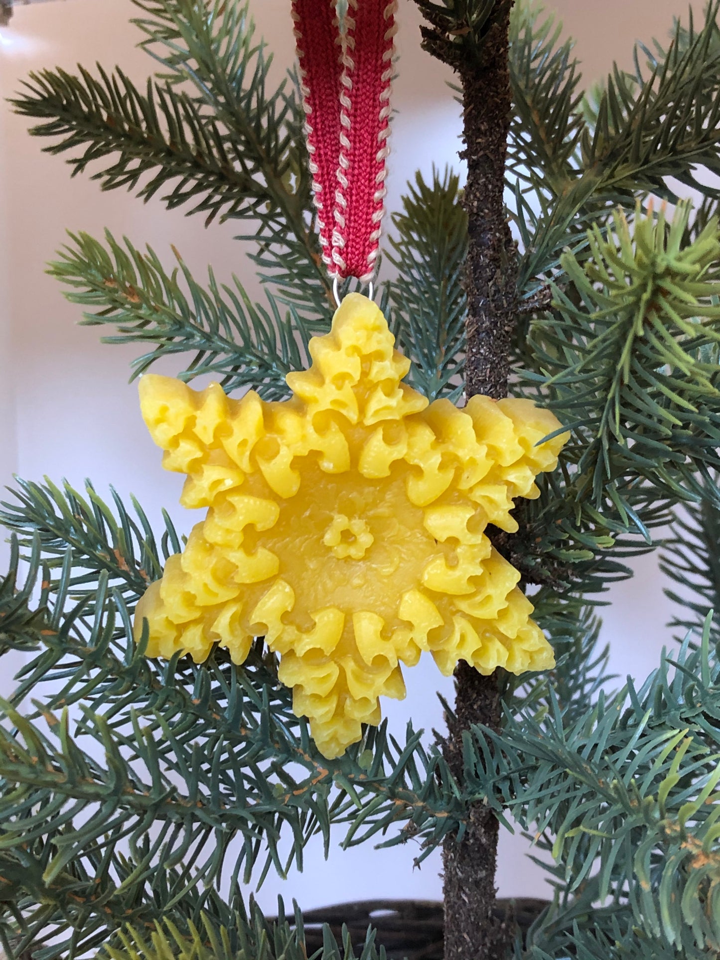 Beeswax Snowflake Ornament