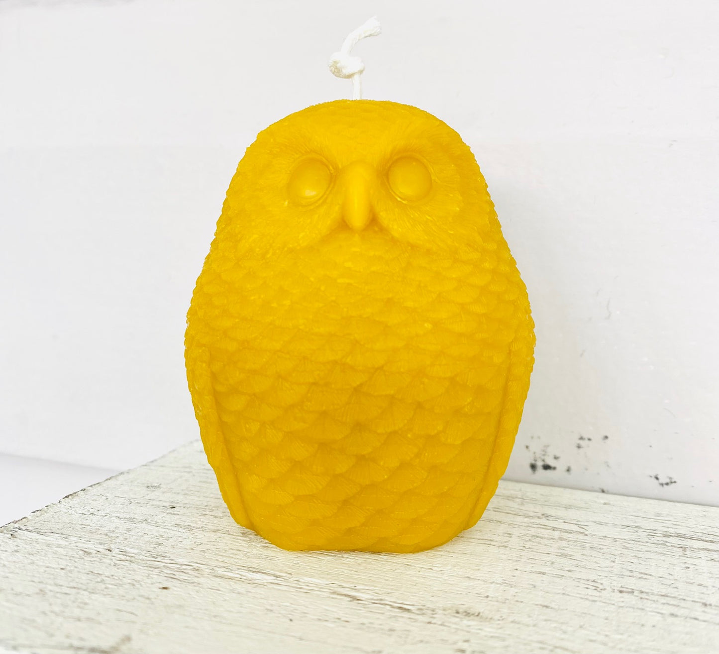 Owl Beeswax Candle