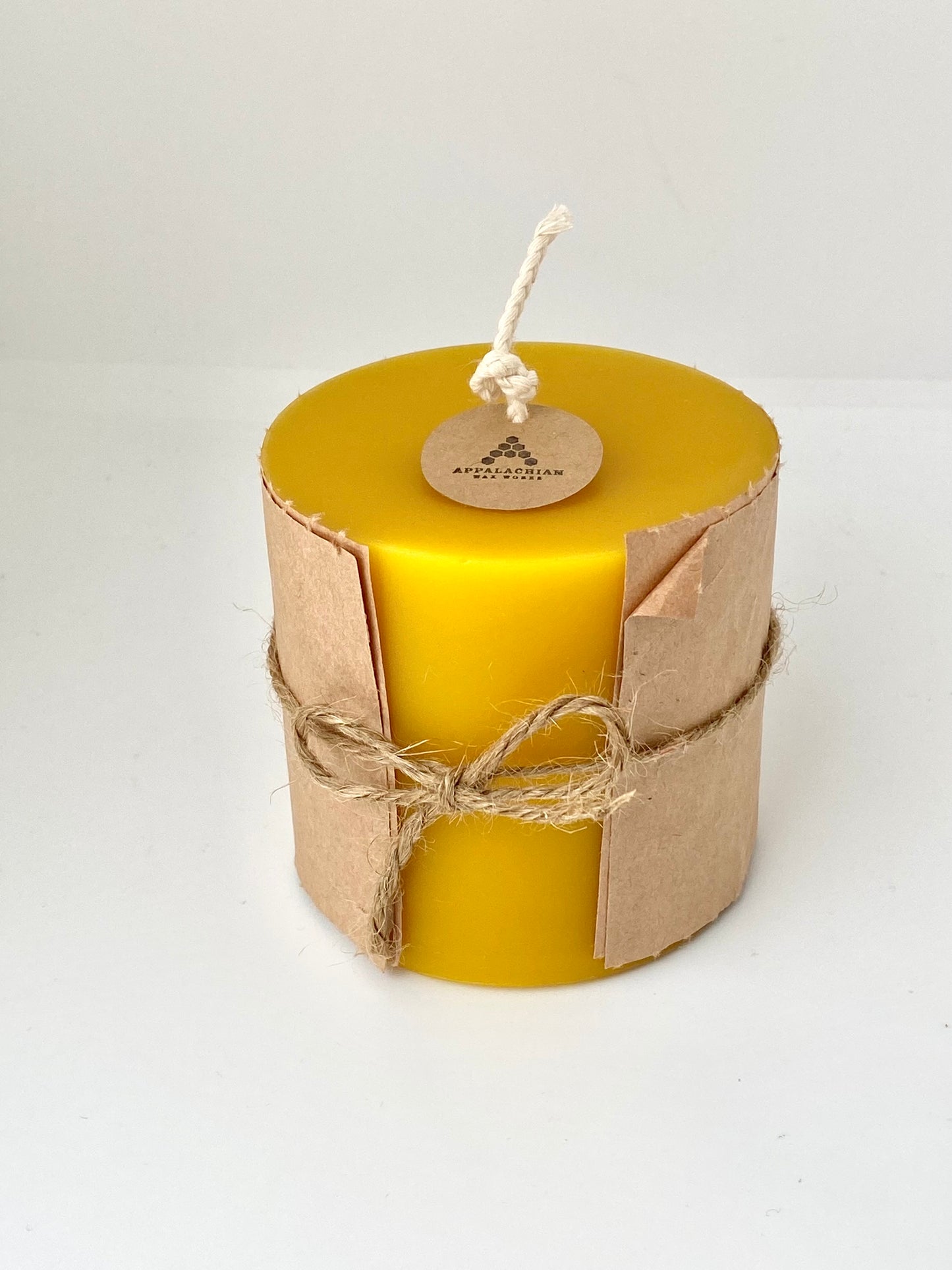 Medium Beeswax Pillar Candle - Appalachian Wax Works - Oakland MD