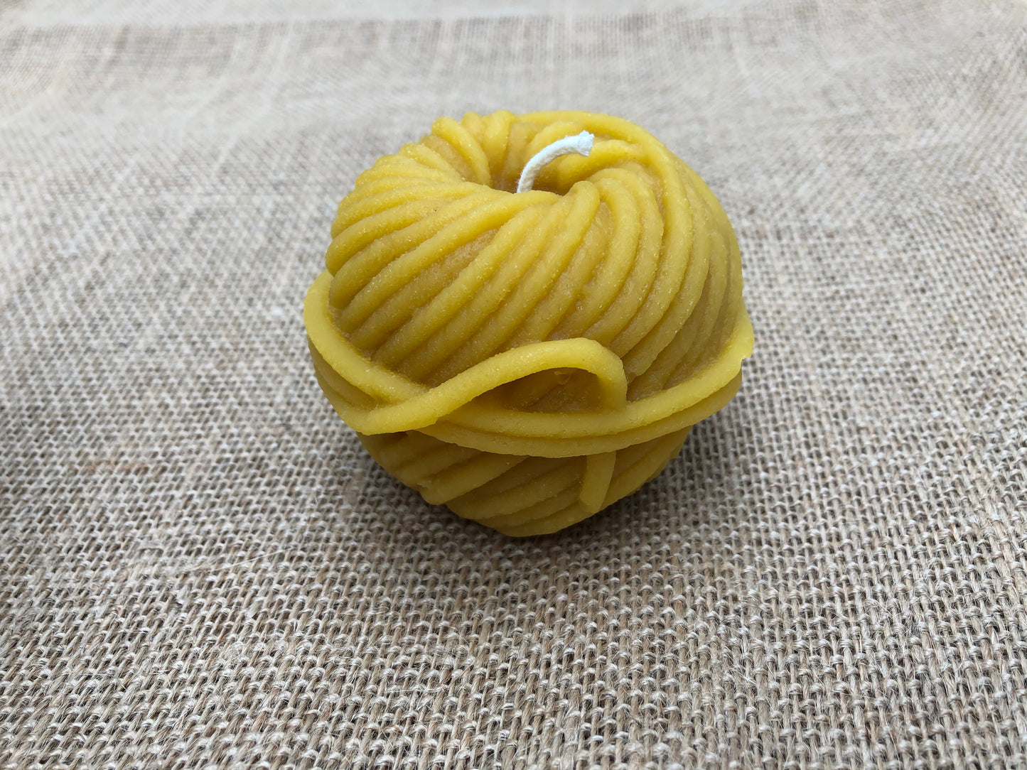 Yarn Ball Candle