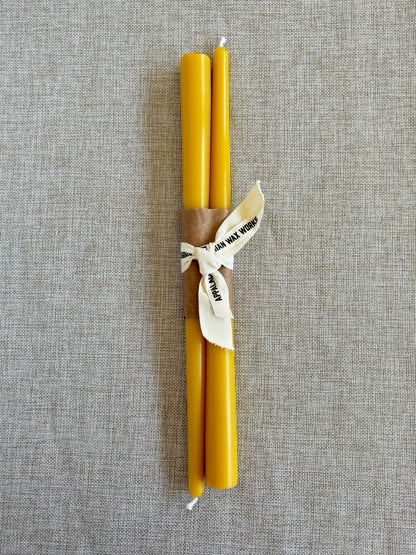 12" Beeswax Taper Candle