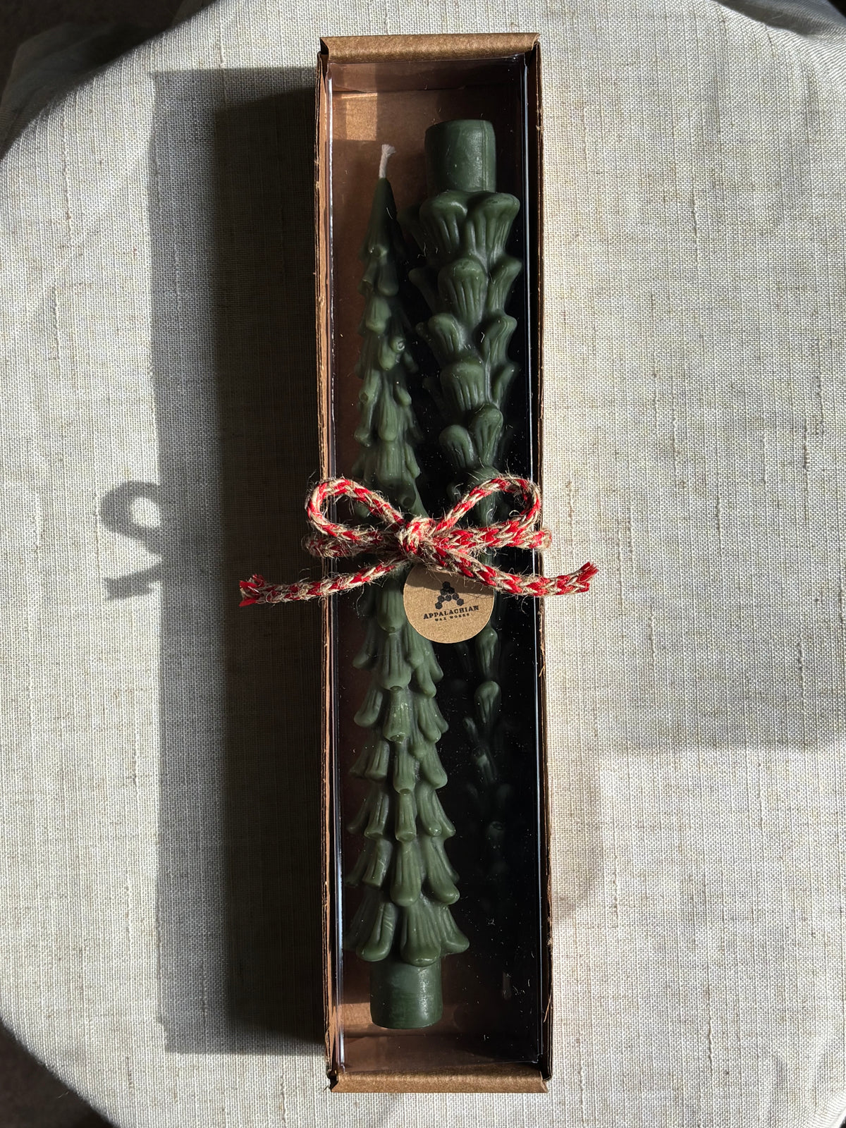Tree Taper Candles, Set of 2
