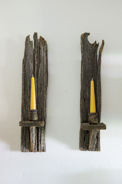 6” Beeswax Taper Candle, Set of 2