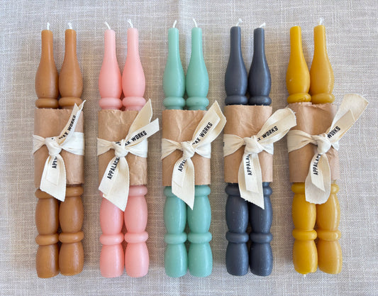Beeswax Spindle Taper Candles