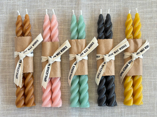 6" Spiral Taper Candles