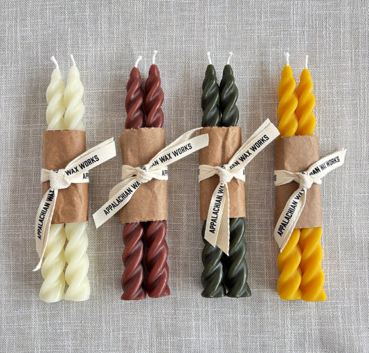 6" Spiral Taper Candles