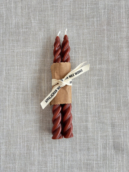 6" Spiral Taper Candles
