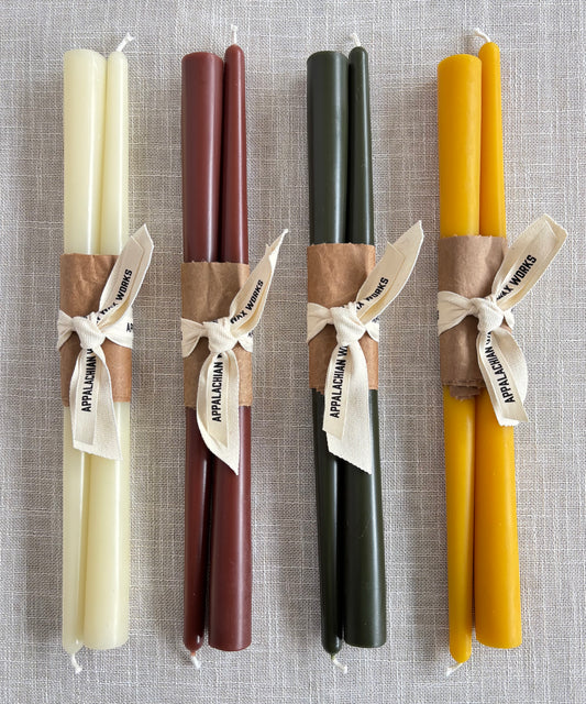 12" Beeswax Taper Candle