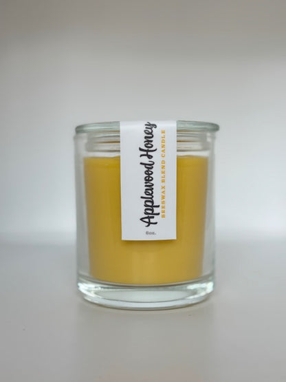 Beeswax Blend Candle in Glass Vessel