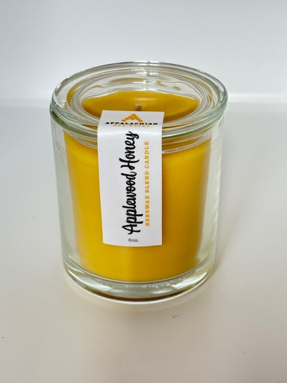 Beeswax Blend Candle in Glass Vessel