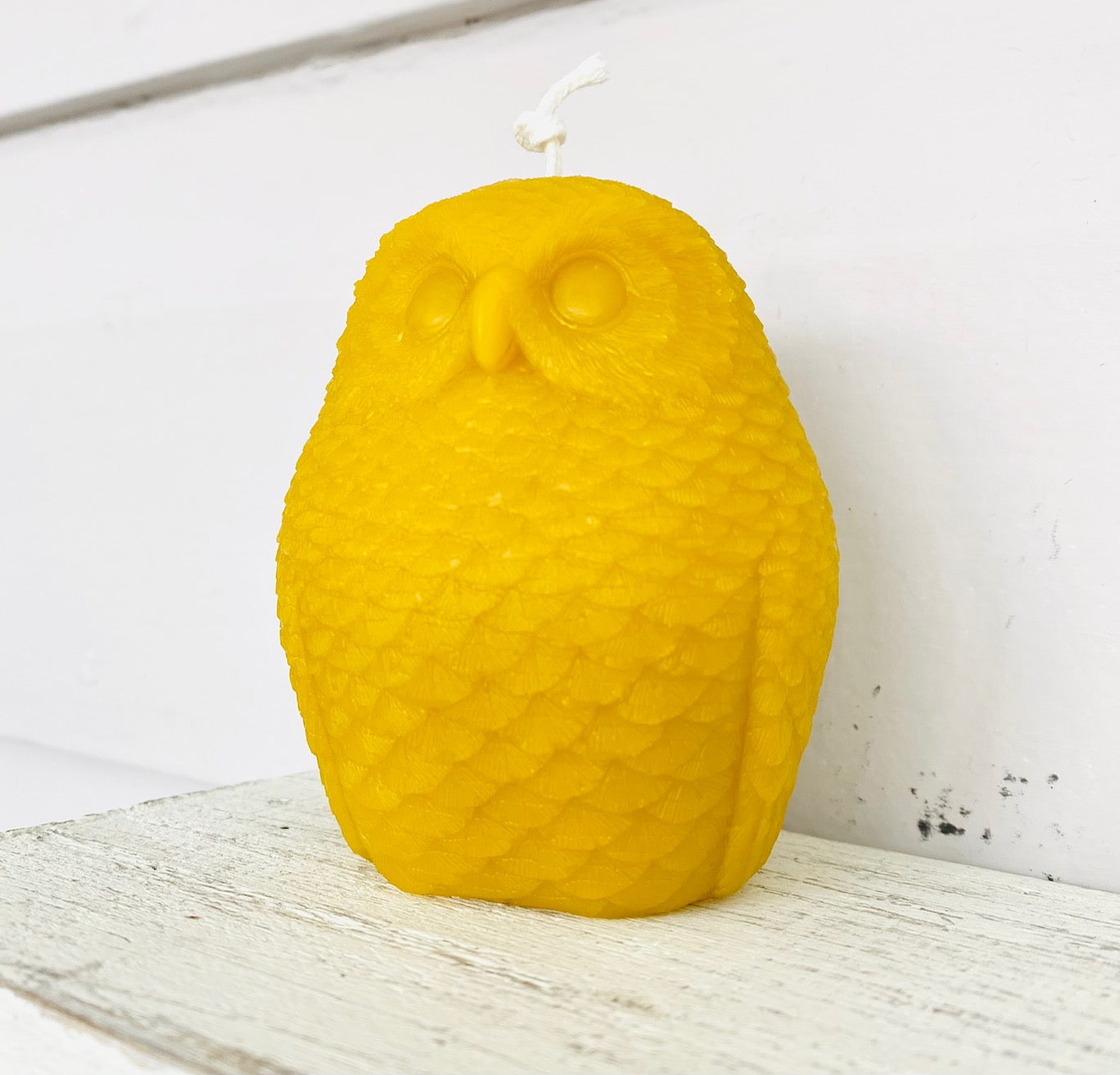 3" Owl Shaped Beeswax Candle