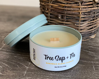 Tree Sap + Fir Small Tin Candle - Appalachian Wax Works