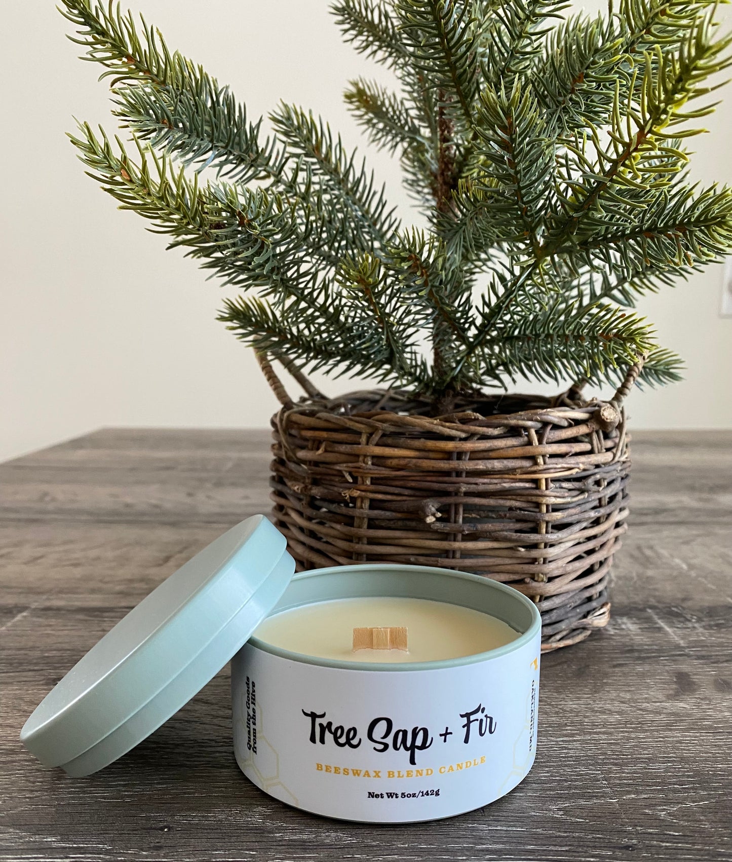 Tree Sap + Fir Small Tin Candle - Appalachian Wax Works